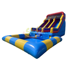 Grand toboggan aquatique <span class=keywords><strong>gonflable</strong></span> et piscine combinés Big <span class=keywords><strong>Happy</strong></span> <span class=keywords><strong>Hop</strong></span> - Toboggan <span class=keywords><strong>gonflable</strong></span> - Smile Inflatables - Certifié CE - Installation facile - Product Image 1