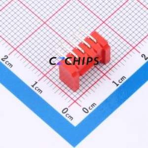 W200110K-5PR2123 Wire-to-Board Pin Header Bent Lead Through Hole,P=2mm Connector 1x5P 2mm Right Angle Insert HY - Product Image 2