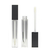 Tube de brillant à lèvres vide transparent de 5 ml, conteneur personnalisable, tubes de brillant à lèvres en gros de 10 ml avec applicateur