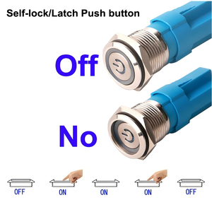 IP65 Waterproof 12mm LED Toggle <strong>Switch</strong> 12V-24V 3A Power Open <strong>SPST</strong> Metal <strong>Push</strong> <strong>Button</strong> <strong>Switch</strong> Wire Socket Plug Electronic - Product Image 5