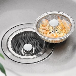 Stainless Steel Sink Drain Cover Filter <b>Mesh</b> <b>Strainer</b> For Kitchen Sink Easy To Clean - Product Image 1