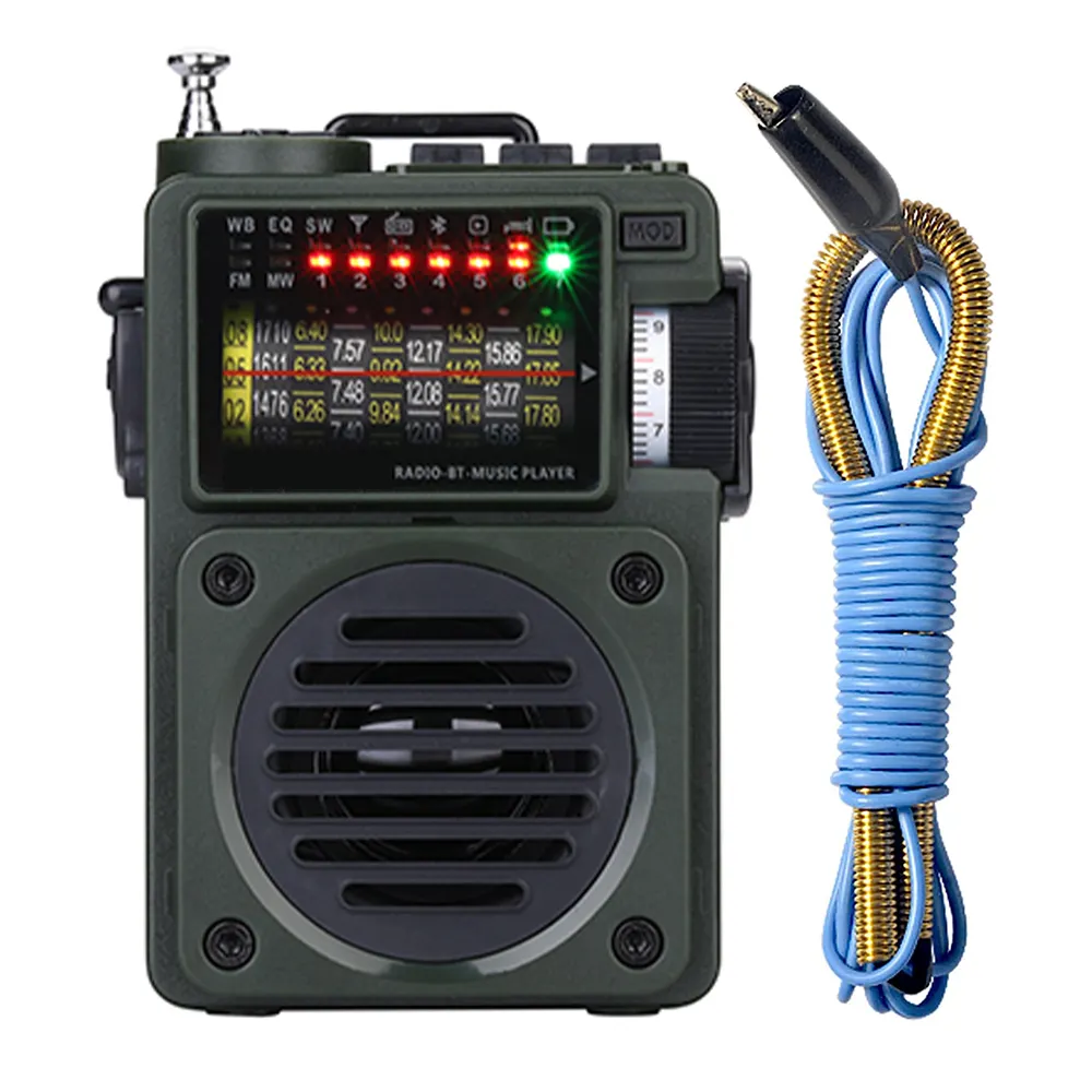 WB NOAA Alerte Radio Fm Portable Minuterie Bluetooth Connectivité Radio Portable