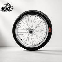 Nouveau kit de roues Supermoto Surron Light Bee X LBX 17 pouces, jantes chromées argentées avec pneus routiers 70/90-17 90/80-17, vélo électrique