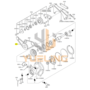 YUELING OEM 37549-06480 37549-06590 Cinghia a V a Bordo Basso per Pompa Acqua Motore MITSUBISHI S6R2 MPTK <span class=keywords><strong>PTA</strong></span> S6B3 - Product Image 2