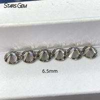 Moissanite de laboratoire Starsgem, taille brillant rond, 1 carat, couleur café, 6,5 mm, prix de gros pour la fabrication de bijoux