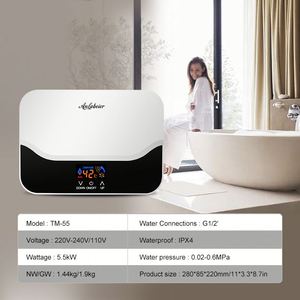 CE OEM Slim Mini calentador de agua eléctrico sin tanque Geyser hogar cocina baño ducha eléctrica instantánea calentador de agua - Product Image 6