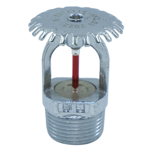 DN20 Q3 Ampoule en verre rouge finition chrome laiton K115 68 ℃   <span class=keywords><strong>Tête</strong></span> <span class=keywords><strong>de</strong></span> sprinkler automatique verticale pour la lutte contre l'incendie - Product Image 1