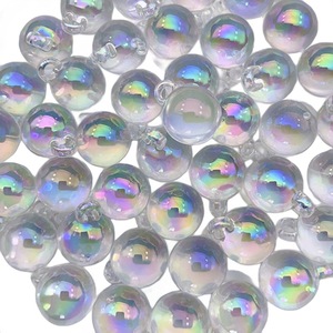 High Transparency 16mm Round Beads With Iridescent Finish For Phone Chains Keychains <b>Car</b> Pendants Accessories - Product Image 4