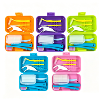 Kit d'hygiène bucco-dentaire professionnel, ensemble de nettoyage dentaire manuel en plastique durable pour les voyages, consommables dentaires