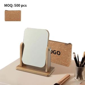 2026 Travel Toiletry <b>Bag</b> Eco-Friendly Custom Cork Material Portable Waterproof Toiletry <b>Bag</b> for Travel - Product Image 3