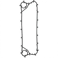 Seal Karet Flange Gasket yang Dibentuk dengan Dua Lubang Port dan Tab Penanda, Dikustomisasi untuk Penggunaan Peralatan Industri