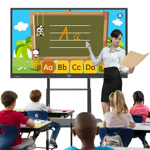 Interaktiver LCD-Smart board-Monitor Drahtloses digitales interaktives Multi-Touchscreen-Whiteboard für Bildungs zwecke