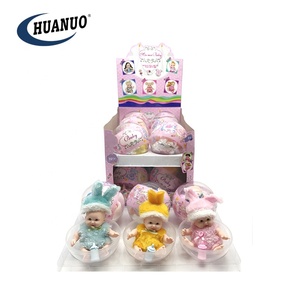 Muñeca de Silicona Miniatura, Adorable, con Ojos 3D Realistas, Muñeca de Vinilo <span class=keywords><strong>Reborn</strong></span> con Biberón - Product Image 4