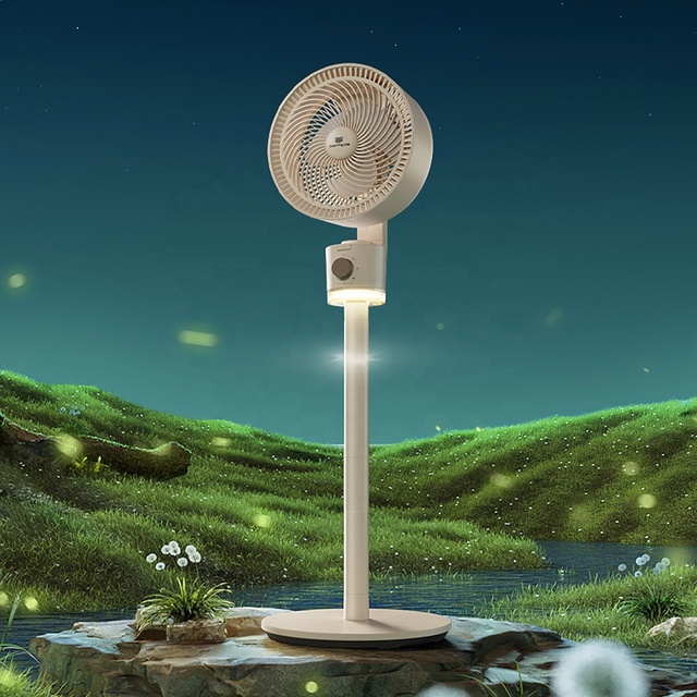 New Table Stand Tatami Pedestal Fan Electric air Circulation Fan with Light