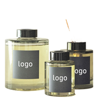 Bouteilles en verre vides de luxe pour diffuseurs à bâtonnets avec couvercles, emballage personnalisé pour parfums, faible MOQ, nouveau design