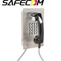 Téléphone filaire analogique SIP/VOIP Safecom, téléphones robustes pour détenus, téléphones publics pour prisons et centres de détention