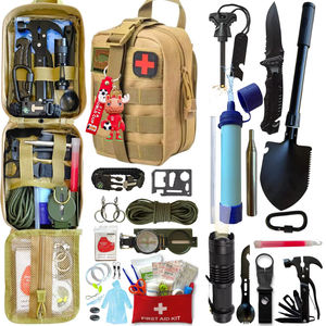 Equipo de Supervivencia para Exteriores 2026, Imprescindible para Emergencias, Llavero Táctico SOS, Equipo de Primeros Auxilios y Supervivencia para Senderismo - Product Image 1