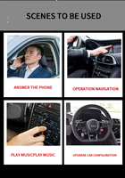 Tombol Kontrol Nirkabel Setir Mobil Lampu LED untuk Pemutar Navigasi Android Mobil, Radio Android, Kontrol GPS