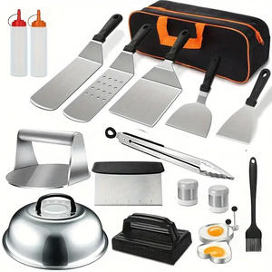 Spatule à griller Kit d'accessoires pour plaque chauffante à dessus plat et couvercle à badigeonner pour barbecue en plein air Camping pique-niques Blackstone Camp <span class=keywords><strong>Chef</strong></span> - Product Image 4