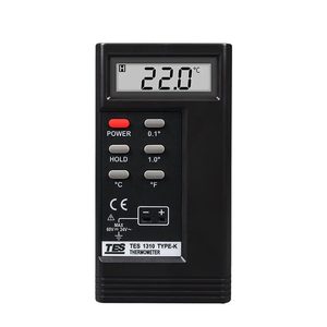 TES-1310N เครื่องวัดอุณหภูมิเทอร์โมคัปเปิลแบบดิจิตอลชนิด K แบบพกพาสำหรับอุตสาหกรรม HVAC พร้อมจอแสดงผลเก็บข้อมูลขั้นต่ำ - Product Image 1