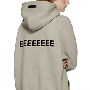 Sudadera con Capucha Fere para Hombre, Unisex, de Alta Calidad, Conjunto de 2 Piezas, Sudadera Holgada de Lana y Pantalones Deportivos con Patrón Sólido y Hombros Caídos GOD - Product Image 1