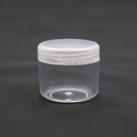 Pot cosmétique vide en plastique PS transparent de 3g, 5g, 6g, 7g, 8g, 10g, 15g, 20g, 30g, 50g pour poudre de paillettes pour ongles