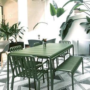 Ensemble de chaises de <span class=keywords><strong>table</strong></span> en fer pour l'extérieur, simple et moderne, pour la terrasse ou le balcon, pour le thé ou les repas, meubles en métal fabriqués à la main - Product Image 5