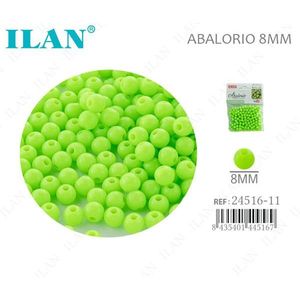 Perline Ilan Abalorio da 8 mm in tinta unita per la creazione di gioielli - Product Image 1