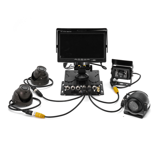 Further-Tech 4G Vehicle System Mobile DVR with GPS Infrared Night Vision CCTV for Fleet Management Digital Video Recorder