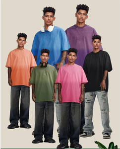 Camiseta de Hombre Extra Grande, Estilo Holgado, Lavado Ácido Personalizado, con Estampado Puff - Product Image 6