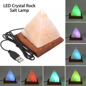 Lampe de sel pyramidal de qualité supérieure 6 kg, sel rose naturel de l'Himalaya, cristal de sel pour les spas bien-être et la décoration d'hôtels de luxe - Product Image 5