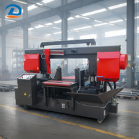 Scie à ruban CNC automatique, nouvelle régulation de vitesse, pompe, moteur à engrenages, moteur, cœur PLC, mécanique complète, scie manuelle incluse