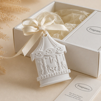Diffuseur d'huiles essentielles en céramique suspendu pour la maison et la voiture, pierre parfumée en argile pour aromathérapie