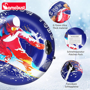 Tubo de nieve inflable Samebust de 47 pulgadas, material grueso, juguete de esquí de invierno para adultos, uso en exteriores - Product Image 1