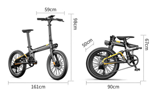 Smart Urban - Naicisports Vélo Électrique Pliant en Fibre de Carbone 20 Pouces Monovitesse 36V X2+ Qualité Supérieure Conçu pour la Ville Intelligente - Product Image 3
