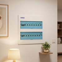 Boîtier de distribution encastré breveté PZ30 36 voies, certifié CE, panneau de distribution électrique MCB, coffret métallique, ensemble complet IP30
