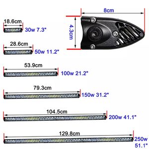 9-32V Single Row 30W--250W 7-51inch <strong>Led</strong> <strong>Light</strong> <strong>Bar</strong> Spot/Flood/Combo Work Lamp <strong>Led</strong> <strong>Light</strong> <strong>Bar</strong> for Off Road SUV Truck Pickup 4x4 - Product Image 4