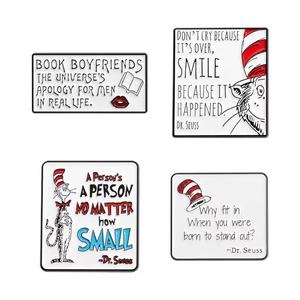 Al por mayor, Pin de metal de moda con diseño de <span class=keywords><strong>mago</strong></span> de dibujos animados, sombrero de <span class=keywords><strong>mago</strong></span> de gato y alfabeto lindo, accesorios promocionales para ropa - Product Image 1