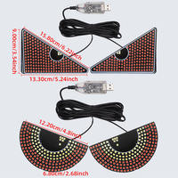 Lampe de tableau de bord LED universelle Devil Eyes avec motifs clignotants, affichage yeux de démon à clignotement automatique
