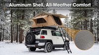 Tente de toit pliable sur mesure pour véhicule de glamping, tente de toit souple avec annexe