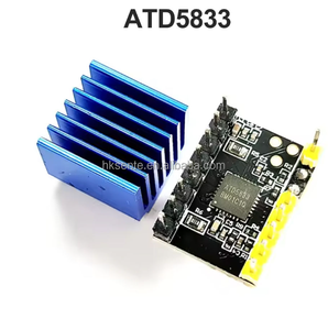 Placa controladora de motor paso a paso TMC2208 TMC2209 ATD5833 con disipador de calor, 2.5A, 256 subdivisiones, módulo de impresión silenciosa para impresora 3D - Product Image 4