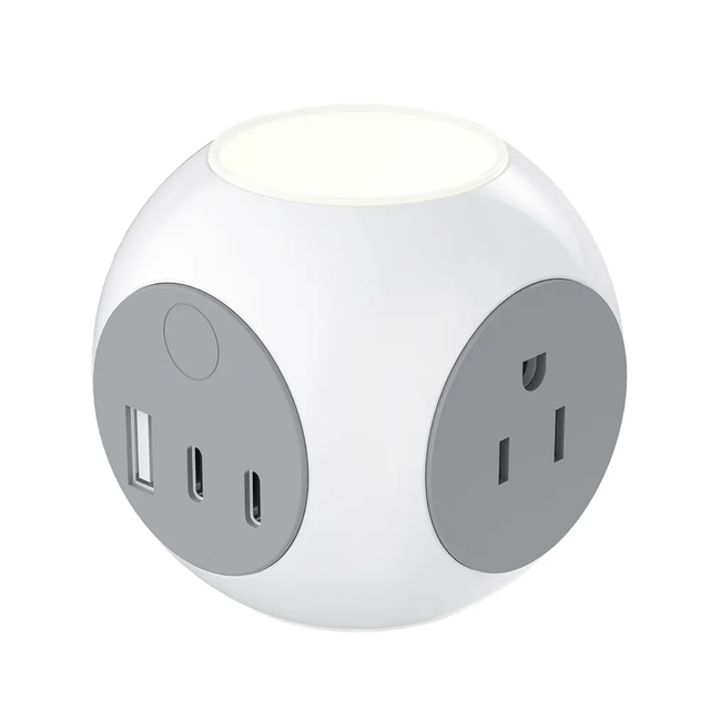 Wholesale Multifunction Charger LED Night Light PD20W USB Multi Port Desktop US EU Version USB Charger Adapters