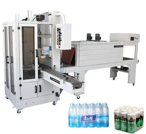 TFB-650 Automatique Lait Minérale D'eau Manches Film Wrap Thermorétractable Machine D'emballage Pet Bouteille En Plastique Rétractable Machine D'emballage