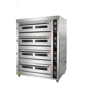 Mini-four de table à charbon de bois et gaz avec deux plaques électriques et fonction rotative pour <span class=keywords><strong>pain</strong></span>, mini-pizza et autres usages variés - Product Image 4