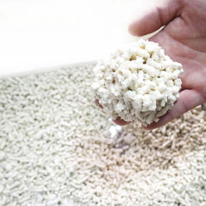 Litière pour chat broyée tofu fibre de lie de haricot naturel rapidement réunie - Product Image 4