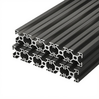 Profilé d'extrusion en aluminium Liangyin à fente en T 4040 4080, cadre de porte industriel personnalisé 6063 T5, découpe et soudure OEM, revêtement en poudre