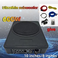 Fournisseur chinois sous le siège Caisson de basses pour voiture 10 pouces Caisson de basses audio automatique 12V Caisson de basses pour voiture SPL actif 8 pouces