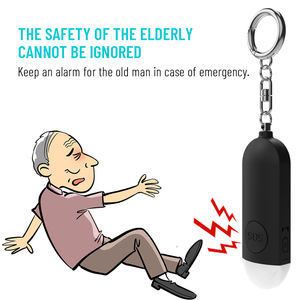 130dB alarme sonore forte lumière LED auto-protection porte-clés alarme femmes alarme d'urgence personnes âgées Mini <span class=keywords><strong>Portable</strong></span> <span class=keywords><strong>SOS</strong></span> dispositif de sécurité - Product Image 2
