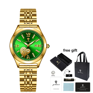 Gohuos 7816 Nuevo <span class=keywords><strong>Reloj</strong></span> de Pulsera de Lujo para Mujer, Resistente al Agua, <span class=keywords><strong>Reloj</strong></span> de Cuarzo Original para Damas, con Caja y Bolsa - Product Image 1