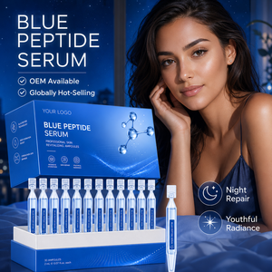 OEM Blue Copper Peptide <b>Serum</b> Skin Care Factory Direct Supply 30ml Custom Logo Brightening Repair <b>Serum</b> - Product Image 3
